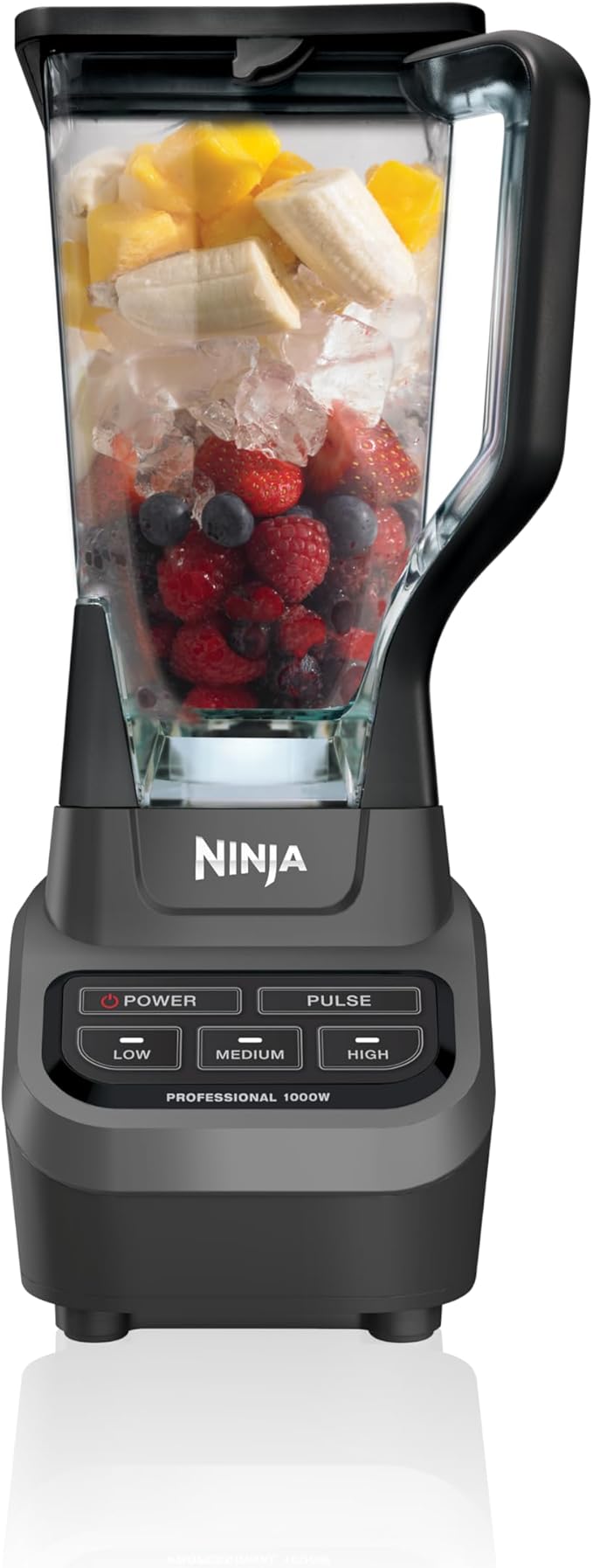 Ninja Professional Blender, 1000W, Total Crushing Tech, 72oz Pitcher, BL610 | 1000W Total Crushing blades crush ice & blend smoothies, sauces. XL 72-oz...